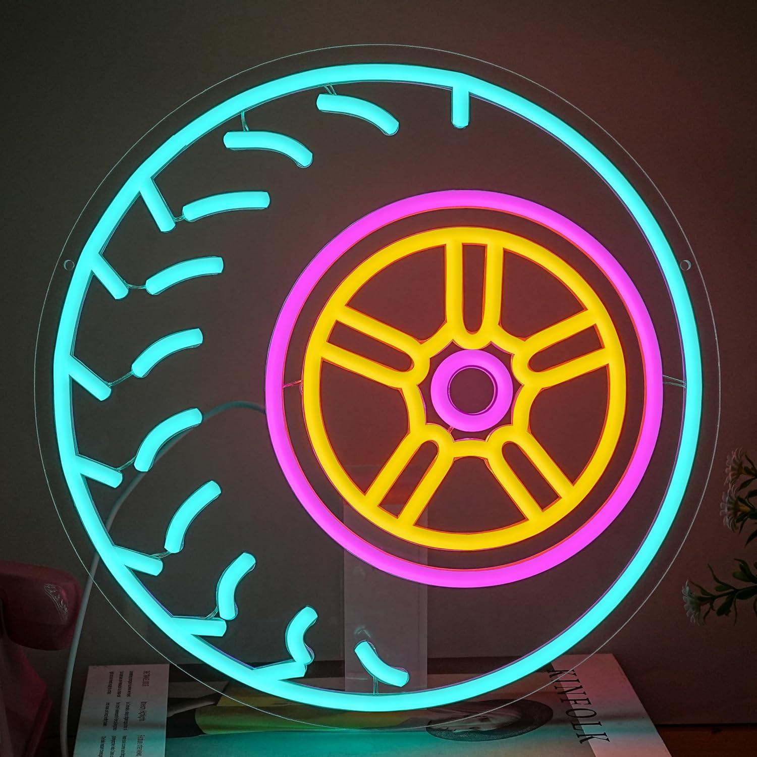 Car Led Light - Insegna al neon a forma di